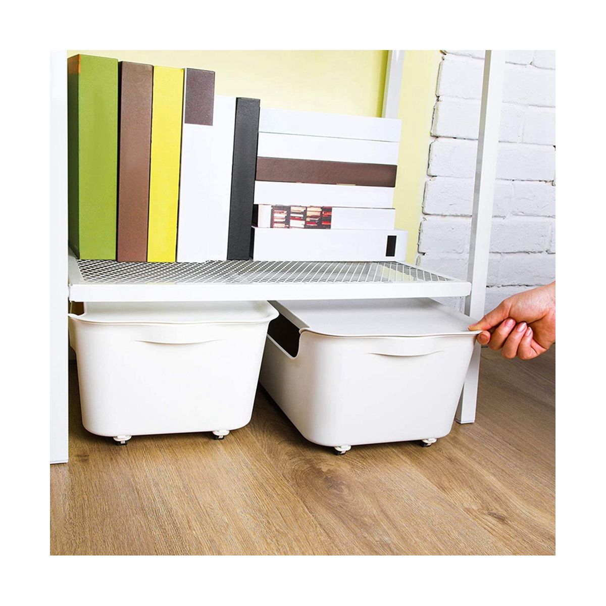 30Pcs Self Adhesive Wheels Caster Cart on Wheels Boxes Caster Small Caster Paste Plastic Wheel Sticky Caster