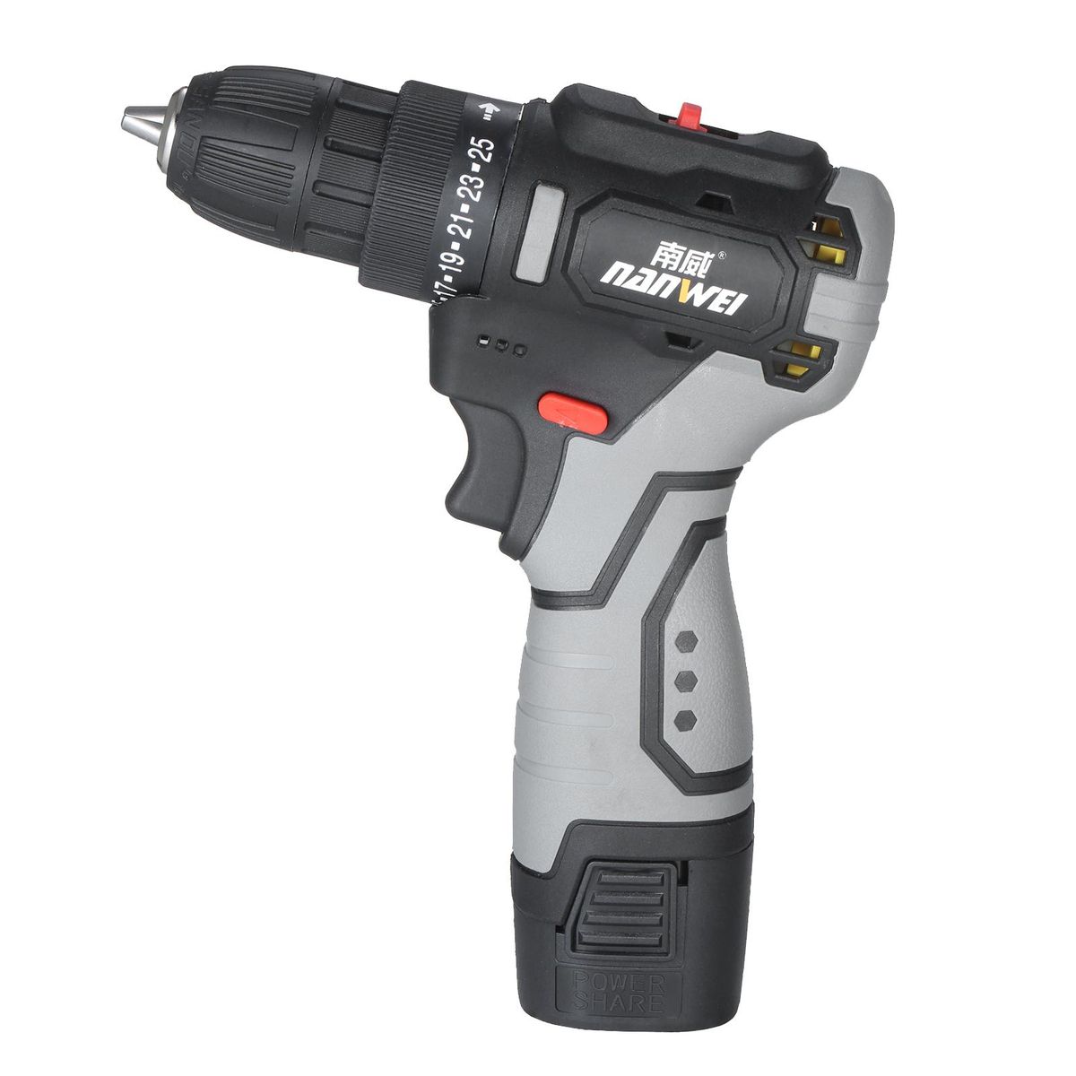 Brushless Lithium Electric Drill Two-speed Rechargeable Drill Household Electric Hand Drill Portable Drill