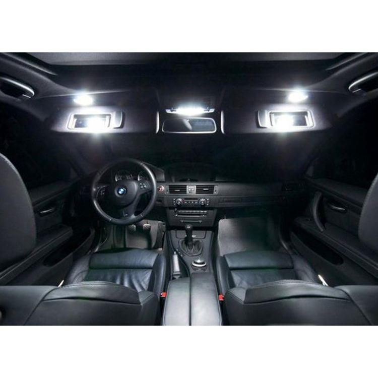 2 PCS White Light Car LED Vanity Mirror Lamp