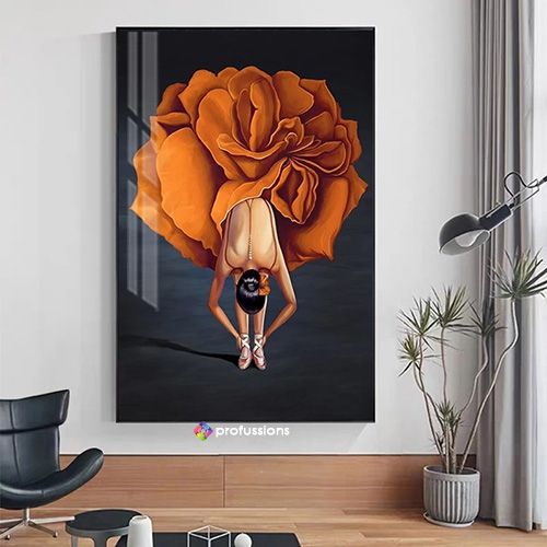 Wall Framed Ballet Queen Digital Painting Design