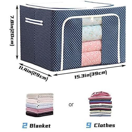 Foldable Comforter Storage Bag Household Clothing Storage Box Dustproof Oxford Cloth Quilt Storage Bra Socks Wardrobe Organizer