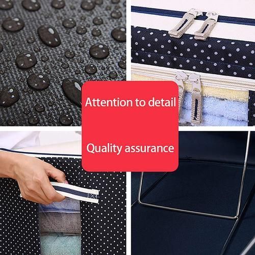 Foldable Comforter Storage Bag Household Clothing Storage Box Dustproof Oxford Cloth Quilt Storage Bra Socks Wardrobe Organizer