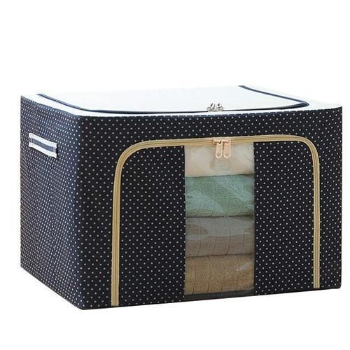 Foldable Comforter Storage Bag Household Clothing Storage Box Dustproof Oxford Cloth Quilt Storage Bra Socks Wardrobe Organizer