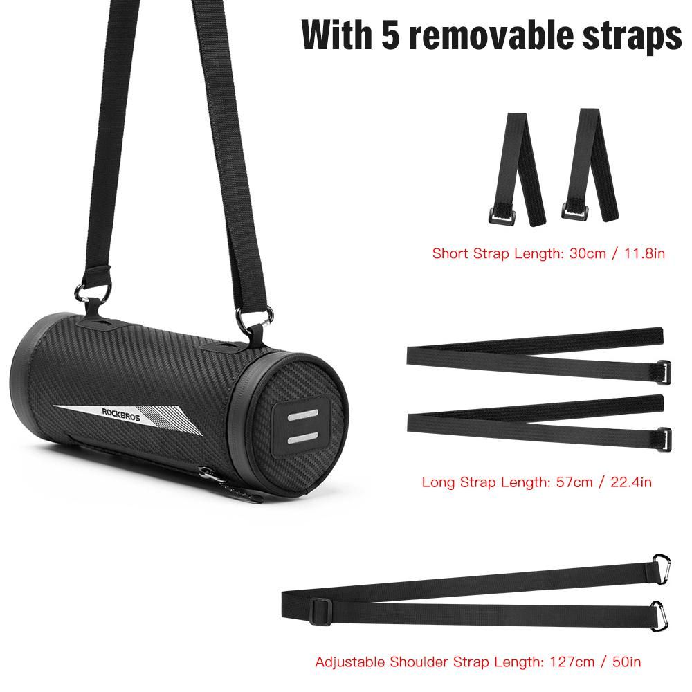 Bike Handlebar Bag Waterproof Cycling Front Storage Bag Bicycle Mobile Phone Holder Front Frame Top Tube Pouch Multifunctional Bicycle Saddle Bag
