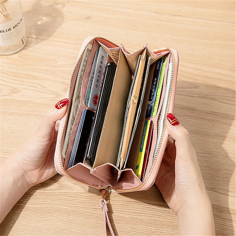 Patchwork Diamonds PU Leather Forever Young Wallet