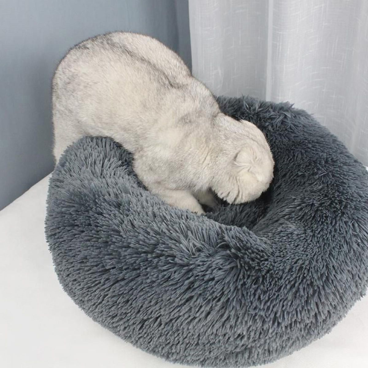 Soft Plush Round Pet Bed Cat Soft Bed Cat Bed for Cats Small Dogs