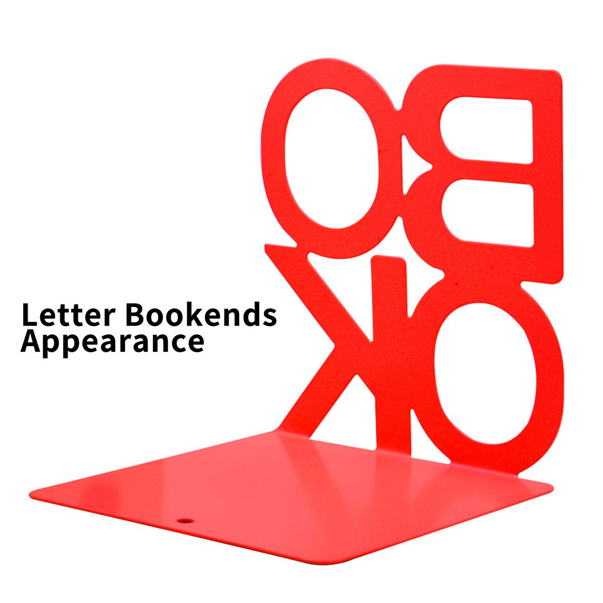 Metal Bookends Non-Slip Decorative Book Ends Support 4.9 X