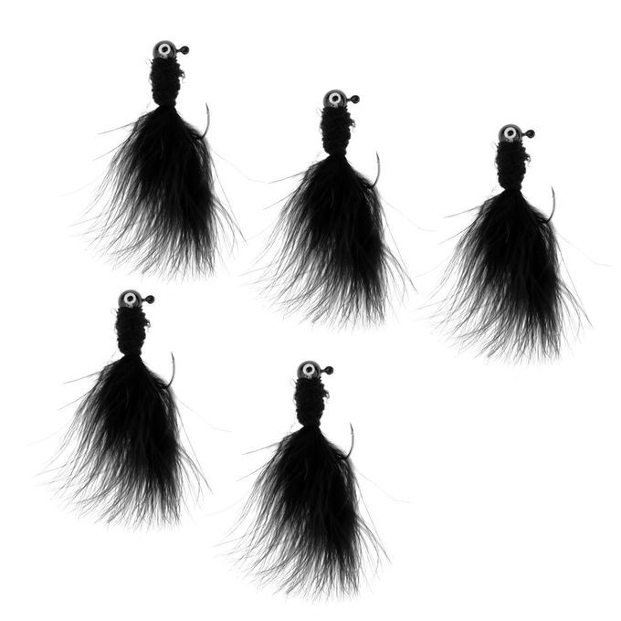 Fly  Flies Assortment Hooks For Bass Salmon Trout  Black