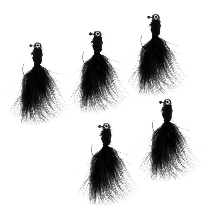 Fly  Flies Assortment Hooks For Bass Salmon Trout  Black