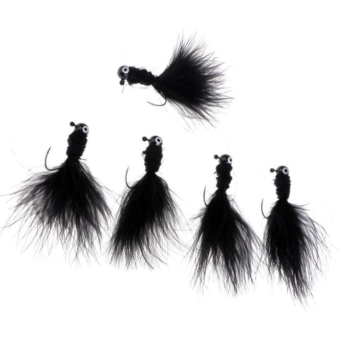 Fly  Flies Assortment Hooks For Bass Salmon Trout  Black