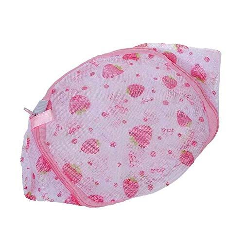 Strawberry Designed Lingerie Laundry  Zipper Mesh Bag