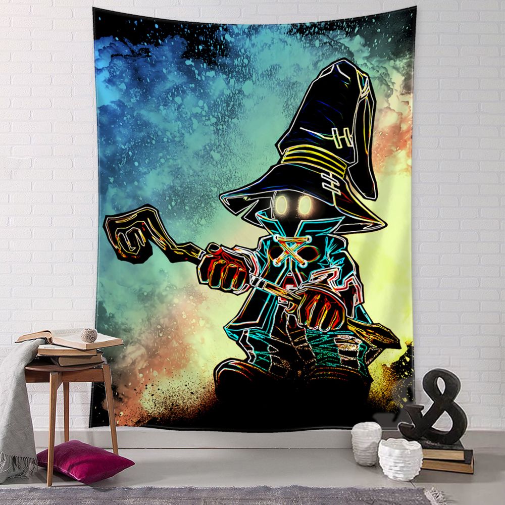 Cartoon Anime Portrait Tapestry Wall Hanging Kawaii Hippie