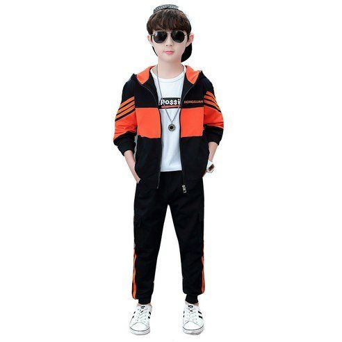 Castle Is Children's Order Hood Sports Top And Bottom Set