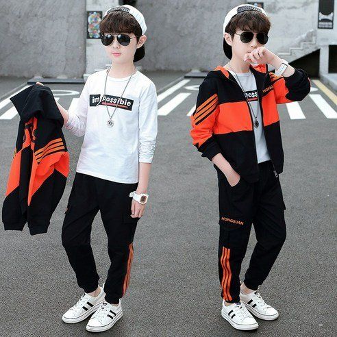 Castle Is Children's Order Hood Sports Top And Bottom Set