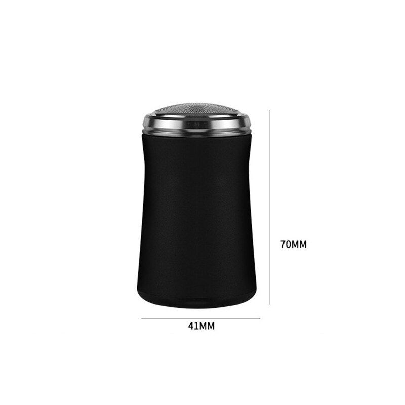 Pocket Size Washable Electric  Portable Safety 3 Head Mini  Rechargeable Men  Machine Shaving Beard Tools-Black