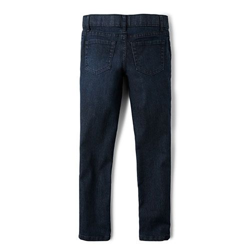 Girls Basic Super- Kind Skinny Jeans - Dark Blue Indigo