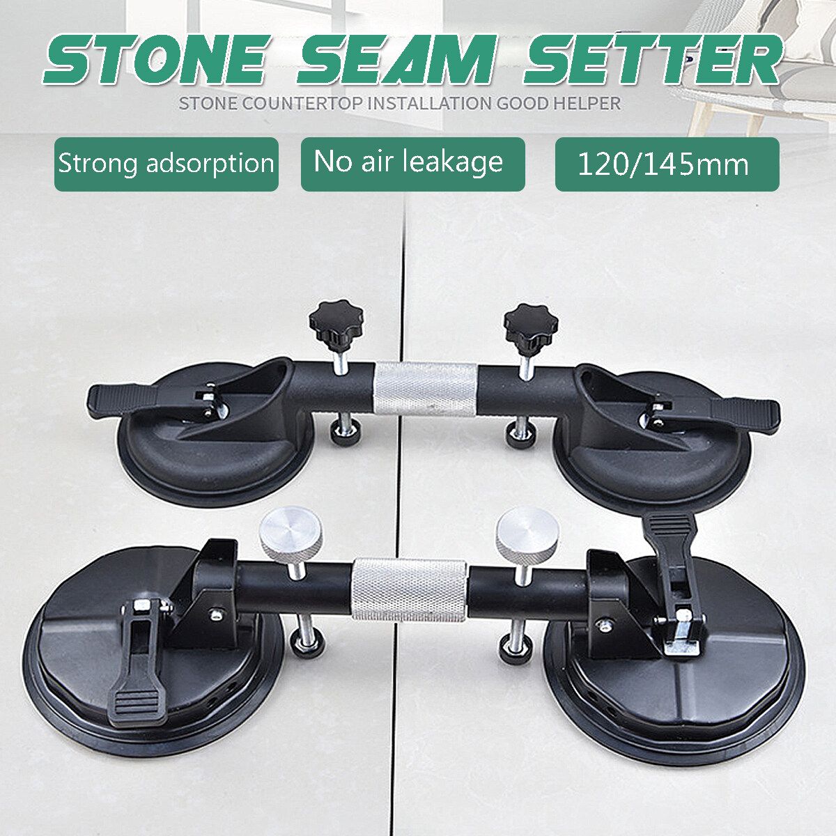 Suction Cup Seam Setter For Pulling Aligning Tiles Flat Surface Adjustable Alloy