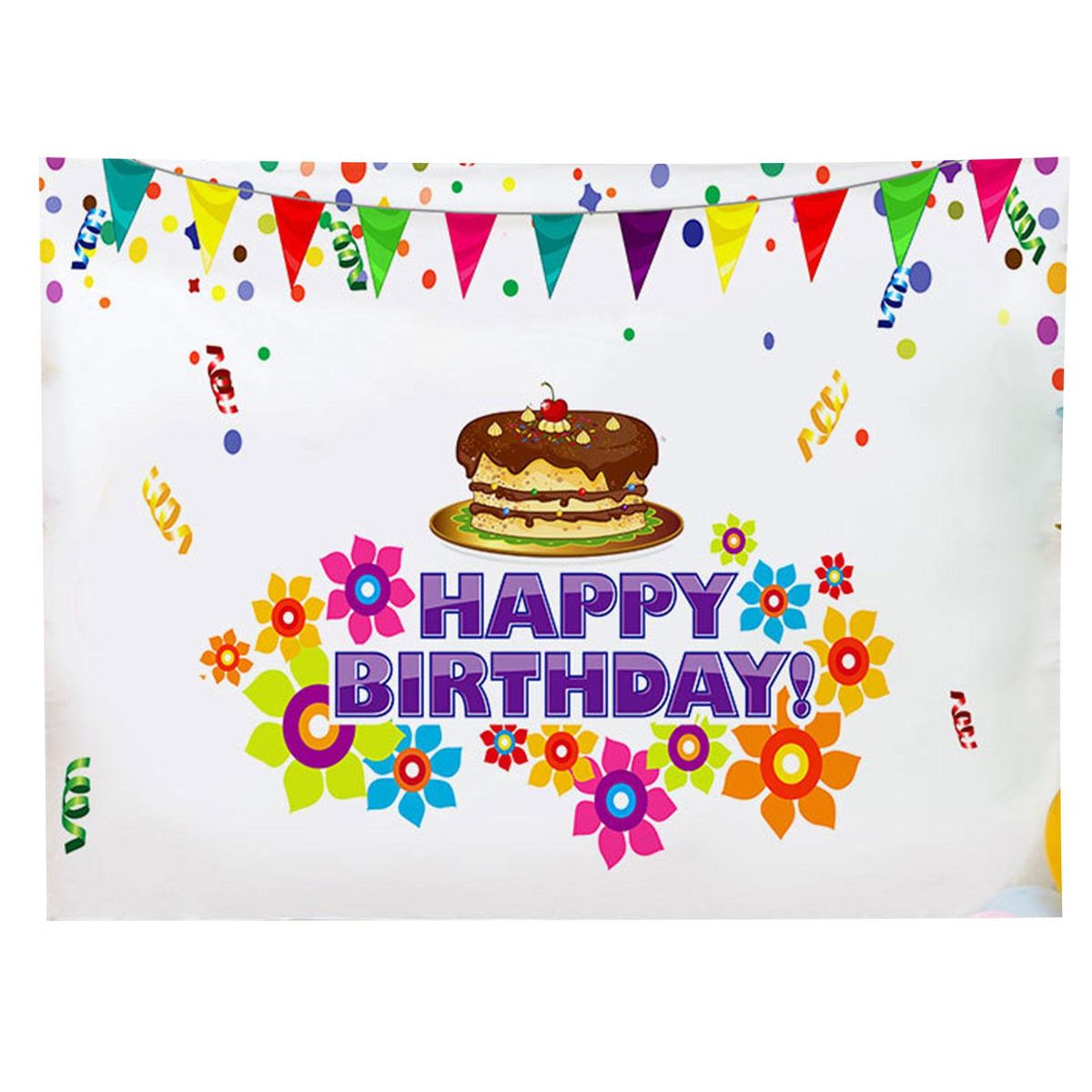 Birthday Hanging Tapestry Happy Birthday Background Hanging Cloth Home Decor