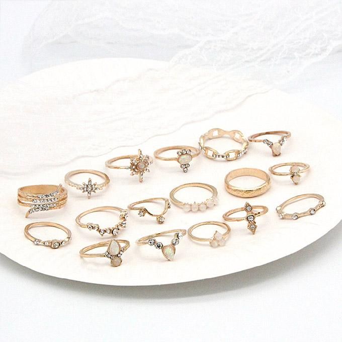 17 In 1 Knuckle Ring Set For Ladies