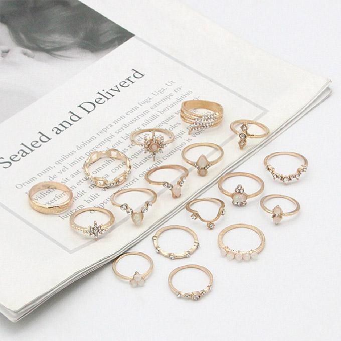 17 In 1 Knuckle Ring Set For Ladies