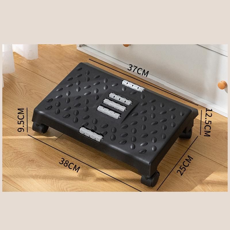Under Desk Foot Rest With Massage Texture And Roller Comfort For