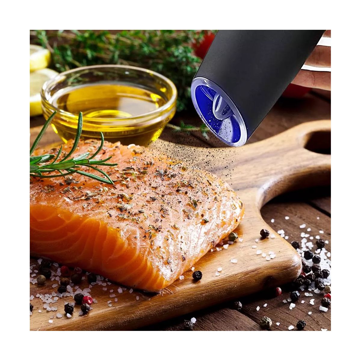 Electric Pepper Grinder Automatic Gravity Induction Salt