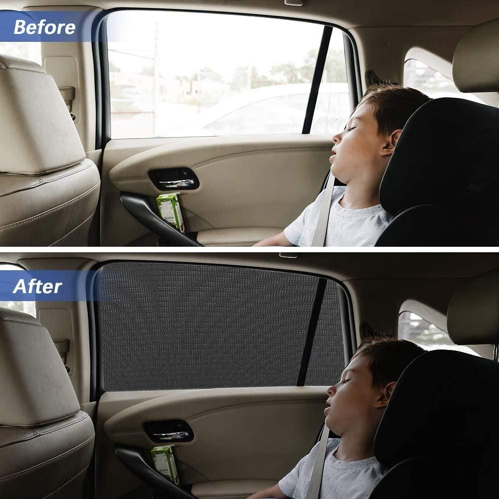 4PCS/SET Car Window Car Window Shades for Front and Back Window  Black