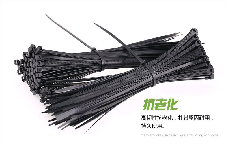 Self-locking Nylon Strap 4*200mm Large Binding Belt Plastic