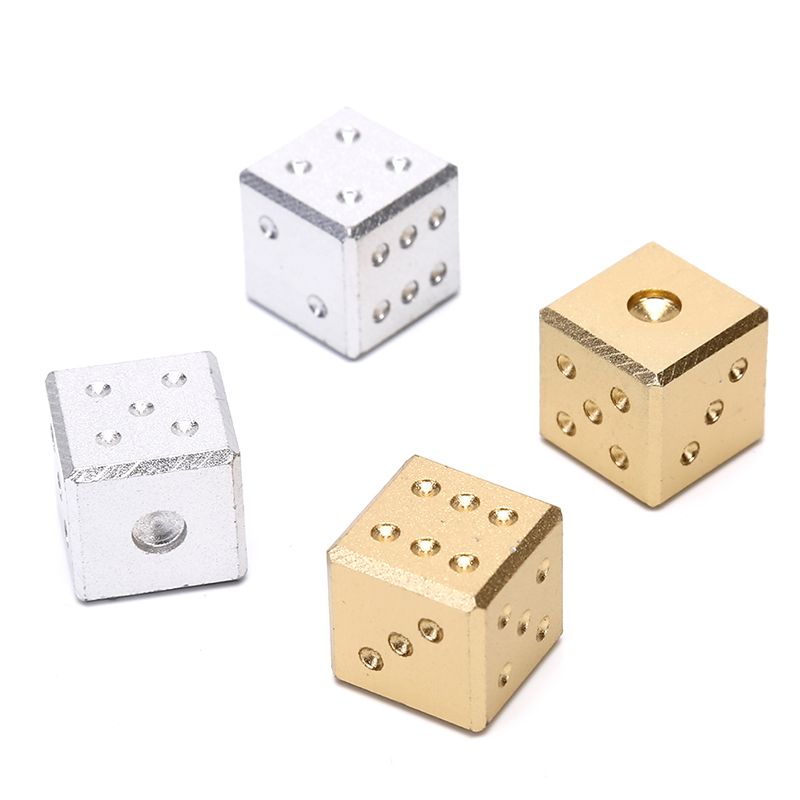 16mm Metal Dice Gold/silver Pure Color Aluminum Club Bar