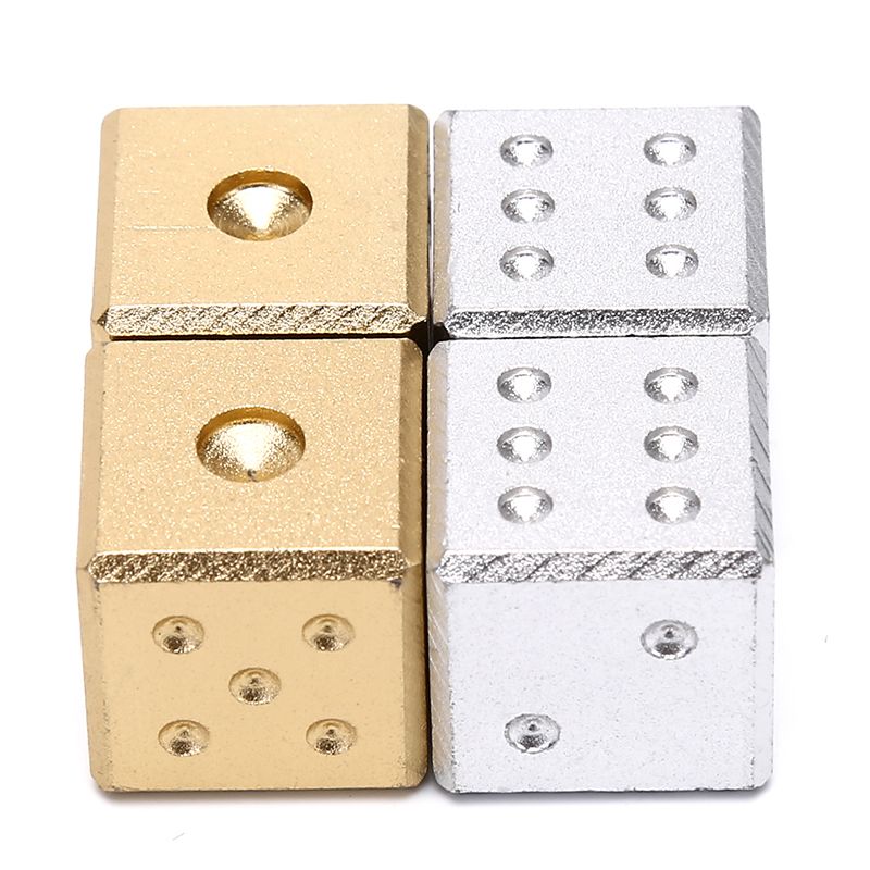 16mm Metal Dice Gold/silver Pure Color Aluminum Club Bar