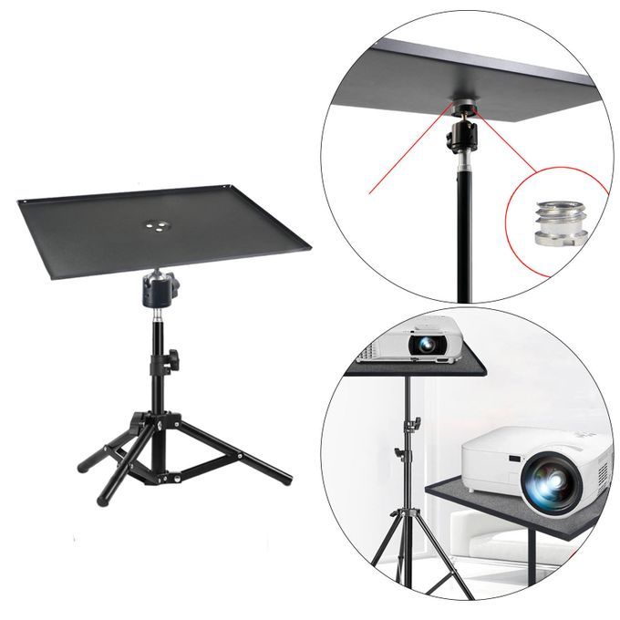 Projector Tripod Stand Foldable Outdoor Indoor 0.6m Holder Tray