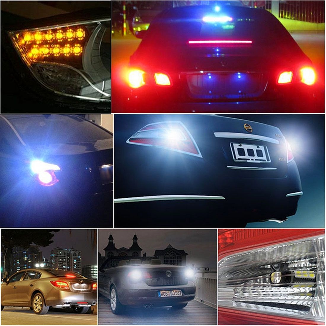 H3 6W White LED Fog Light For Vehicles, DC 12V-24V