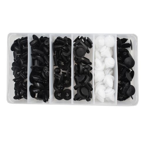 100pcs Car Fastener Mixed Auto Fixing Clip Car Restraint Body Rivet Bumper Holder Fixing Clips