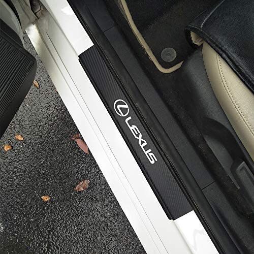 4 Pieces Car Door Step Plate Sill Anti Scratch Sticker Protector Universal Fit For Lexus