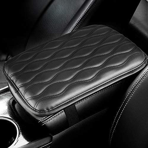 Black Color Leather Car Armrest Pad Cover (universal)
