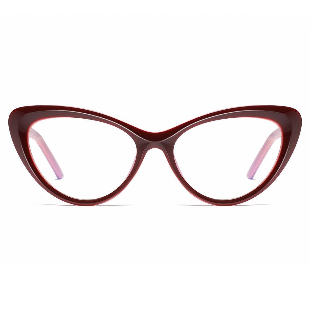 Womens Computer Glasses Blue Light Blocking Cat Eye Frames