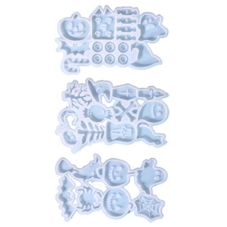 DIY Halloween Crystal Pendant Earrings Silicone Glue Mold