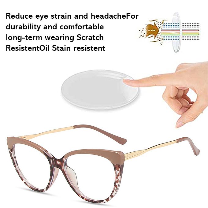 Classic Ladies Anti Blue Light Cat Eye Glasses