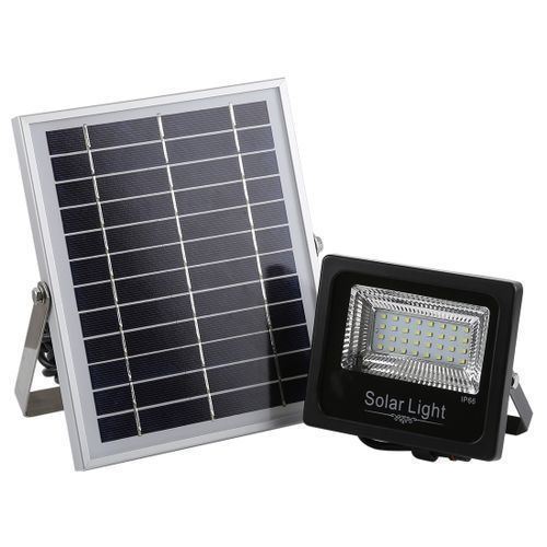 30W Ultra-thin IP66 Waterproof Solar Powered Timing LED Flood Light, 32 LEDs SMD 2835 LED Lamp With 6V / 0.83A Solar Panel & Remote Control (White Light)