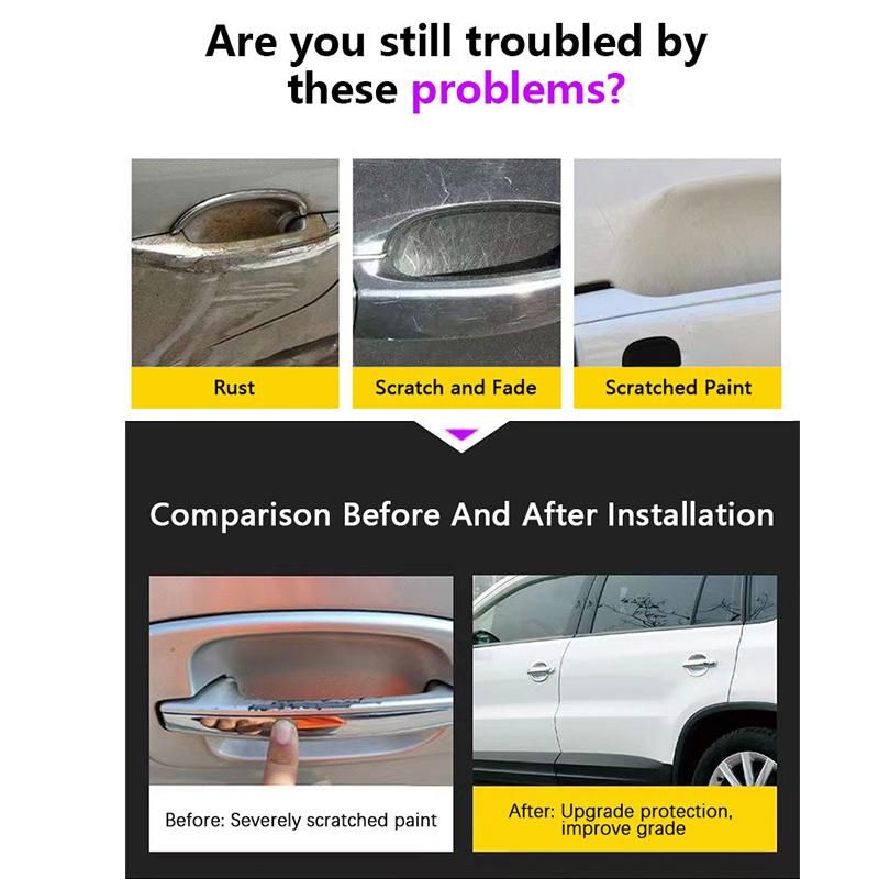 Car Door Handle Cover Trim For Toyota Hilux AN110 AN120 AN130 2016~2023 Scratch Chromium Styling Exterior Parts Car Accessories