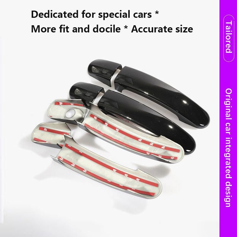 Car Door Handle Cover Trim For Toyota Hilux AN110 AN120 AN130 2016~2023 Scratch Chromium Styling Exterior Parts Car Accessories