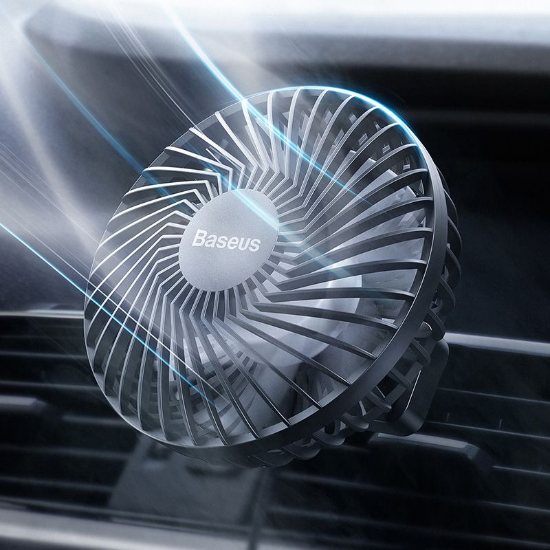 Baseus Air Vent Mounted USB Fan 3 Speed Air Cooling Fan For