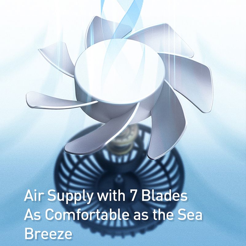 Baseus Air Vent Mounted USB Fan 3 Speed Air Cooling Fan For
