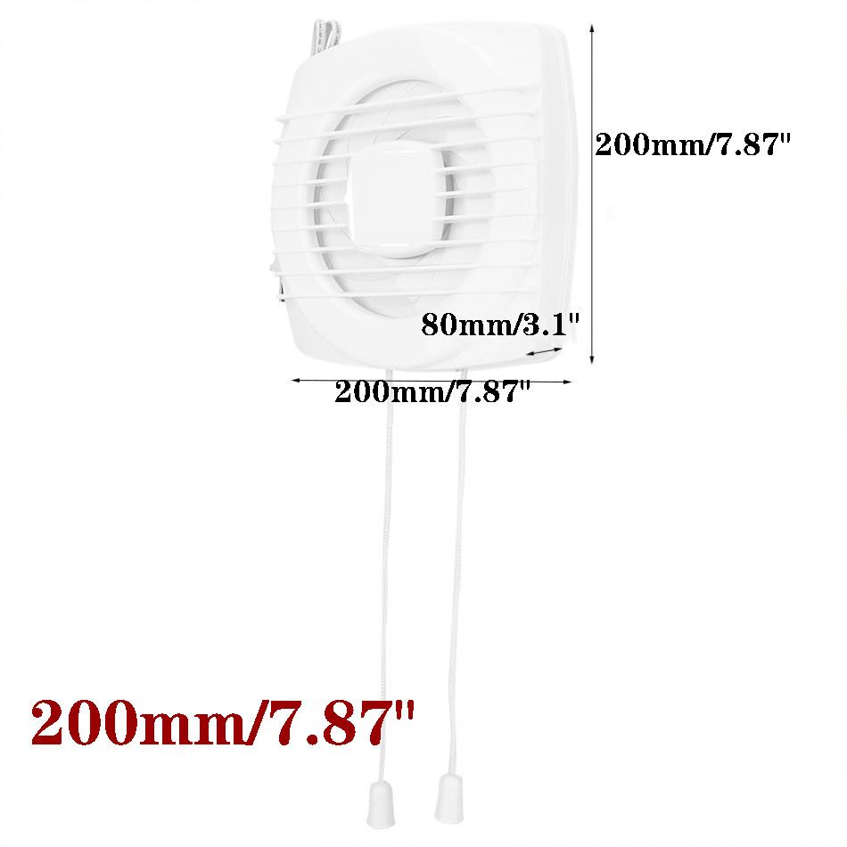 220v 8 Inch 6 Inch Exhaust Fan Toilet Kitchen Bathroom