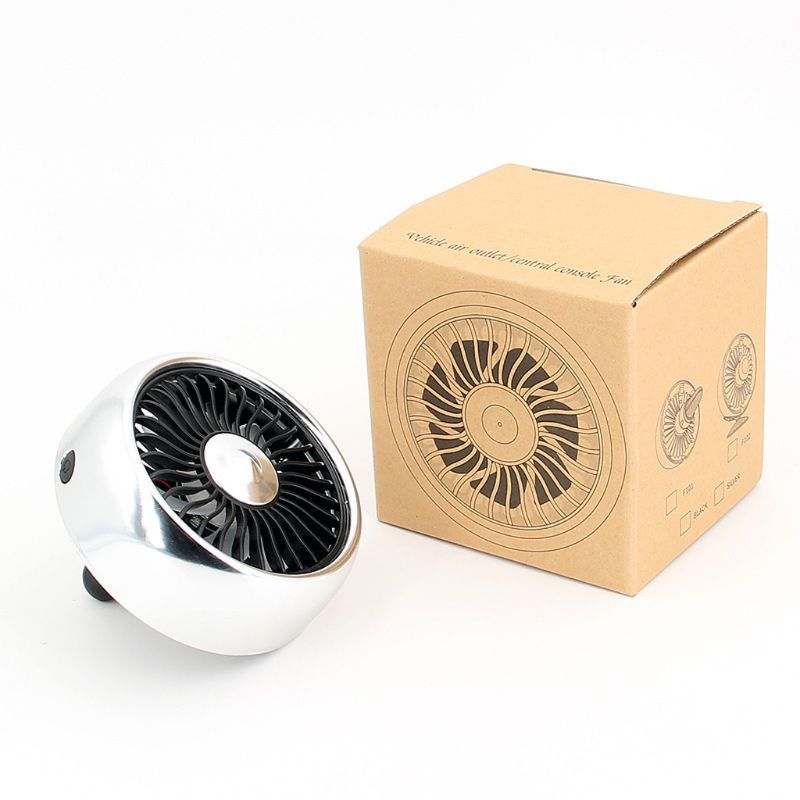 Electric Car Fan 3 Speed Adjustment USB Dual Head Car Auto