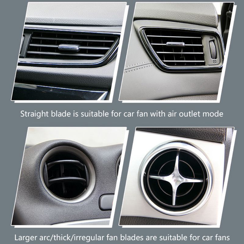 Electric Car Fan 3 Speed Adjustment USB Dual Head Car Auto