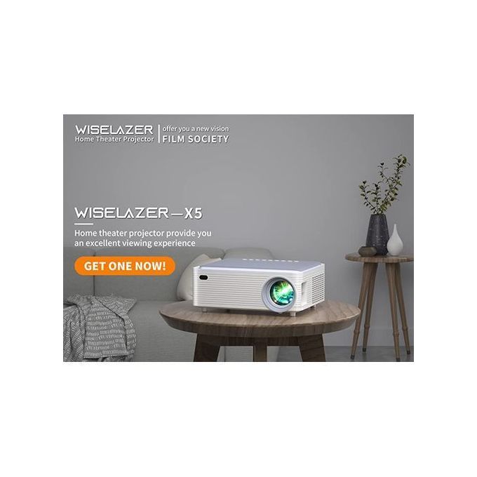 Zaolightec X5 FHD Mobile Compatible Bluetooth Wifi Projector With Screen
