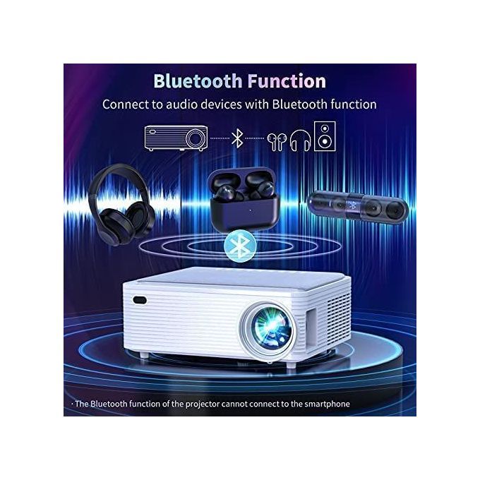 Zaolightec X5 FHD Mobile Compatible Bluetooth Wifi Projector With Screen