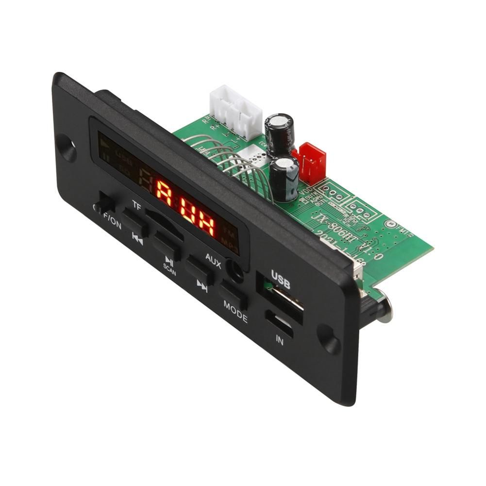2X25W 50W Amplifier MP3 Player Decoder Board 5V-12V Bluetoot