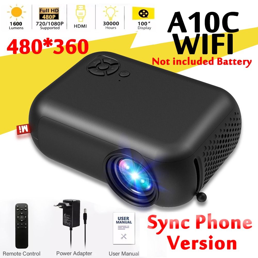 WIFI Projector Support 1080P Mini Projectors 2.4G Wireless Home Theater HDMI